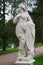 Marble allegorical sculpture Military Valour in Tsarskoe selo park in Saint Petersburg