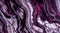 Marble background of eggplant-colored layers and rugged veining. Generative AI
