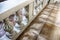 Marble balustrade detail, church in Munich