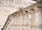 Marble banister of ancient building