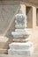 Marble boundary marker of a Buddhist temple in thailand