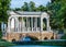 The marble bridge on a granite base in the Park of Tsarskoye Selo