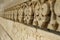 Marble carvings on mosque Taj Mahal, Agra, India