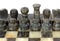 Marble Chessmen on a Chessboard