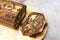 Marble chocolate pound cake or loaf bread