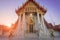 The Marble church of Buddhism in Wat Benchamabopit Dusitvanaram Temple