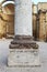 Marble column base, from salemi, sicily