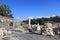 Marble columns and roman ruins in Beit She\'an in Israel