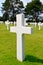 Marble Cross of fallen Soldier