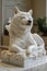 Marble-Effected Shiba Inu Statue