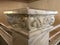 Marble finial on historic staircase in hotel