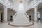 Marble Grand Stairway, Mansion Grand Stair, Big White Palace Stairs, Luxury Entrance Design