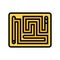 marble maze fidget toy color icon vector illustration