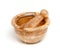 Marble mortar and pestle