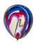 Marble multicolor balloon for party isolated on the white background