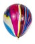 Marble multicolor balloon for party isolated on the white background