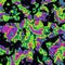 Marble pattern in neon brightful colors.