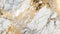 Marble patterned texture background, gold and white