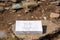 Marble plaque with the inscription Temple on Tinos