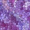 Marble plastic stony mosaic tiles texture background with black grout - purple, violet, blue colors
