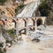 Marble quarry, bridge excavators. Carrara, Tuscany