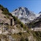 Marble quarry mountain view - Carrara, Italy