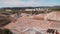 Marble quarry site. Huge iron ore quarry. Iron ore mining. Quarry mine industry