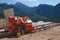 Marble quarry worker