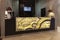 Marble reception desk in hotel