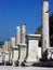 Marble road with pillars in Ephesus,Turkey