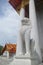 Marble Singha , Thai Mythical creature ruplica guarding the Marble temple entrance