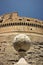 Marble sphere in Castel Sant`angelo