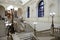 Marble staircases and lightning at Vienna University, Austria