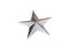 Marble star at the white background