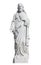 Marble statue of Jesus Christ isolated on white