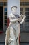 Marble statue of Terpsichore in the Courtyard of the Muses, Achilleion Palace, Corfu, Greece