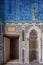 Marble wall with mihrab Embedded niche at the Tomb of Ibrahim Agha Mustahfizan, Mosque of Aqsunqur Blue Mosque, Cairo, Egypt