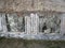 Marble wall old ancient ostia archeological ruins