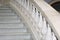Marble white staircase. Ancient style in architecture.