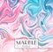 Marbling. Marble texture. Vector abstract colorful background. Paint splash.