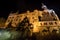 Marburg castle at night