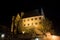 Marburg castle at night