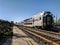 MARC commuter train at Rockville Maryland station