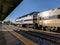 MARC commuter train at Rockville Maryland station