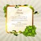 March 17 St. Patrick`s Day Irish Blessing Lucky Shamrocks