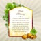 March 17 St. Patrick`s Day Irish Blessing Shamrocks and Gold Coins