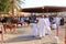 March 18 2022 - Nizwa, Oman: omani men at the old Nizwa goat market