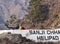 March 19, 2017 at Jammu, India - a Helicopter picking up passengers from Vaishno Devi Shrine to carry them to Katra