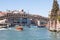 March 2017 Accademia Bridge, Venice, Veneto, Italy with water traffic