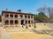 March 2019 - Seoul, South Korea: Jungmyeongjeon hall, a two-story red brick Western style building in Deoksugung Palace